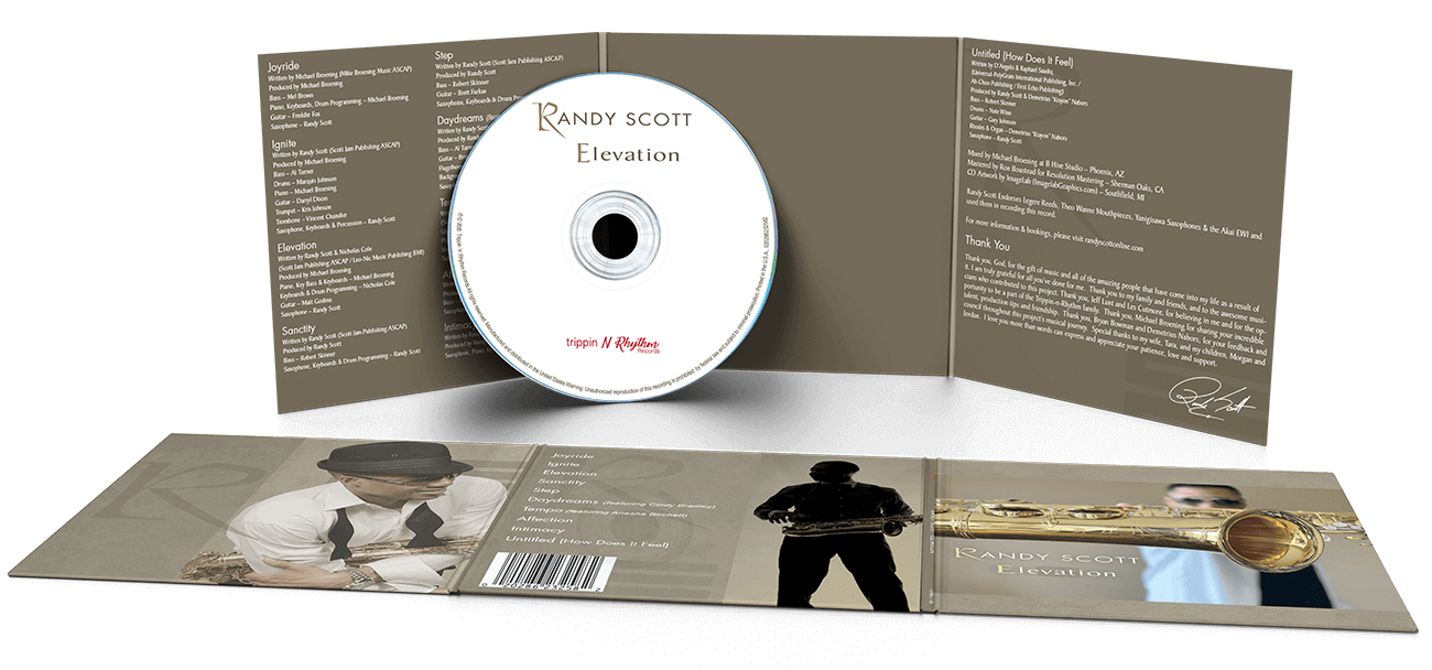 Randy Scott Elevation Brand Collateral CD Spread | ImageLabGraphics.com